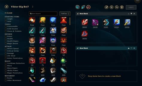 viktor items.